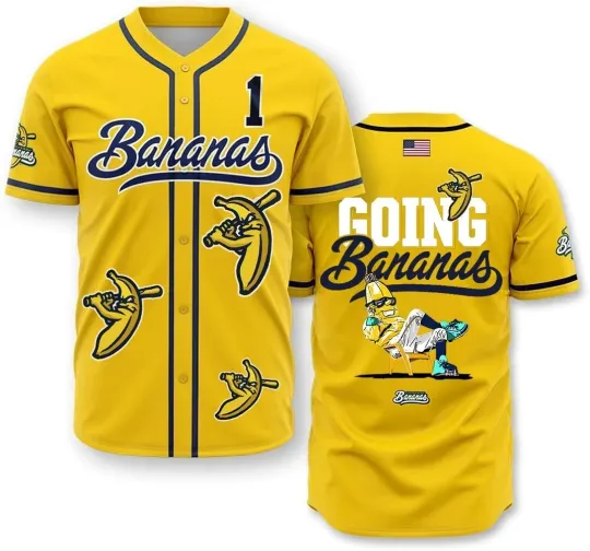 Discover Custom Name #4 Savannah Bananas Jackson Baseball Jersey Shirt