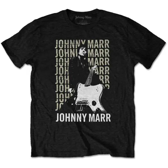 Discover Johnny Marr Guitar Logo T-Shirt Men
