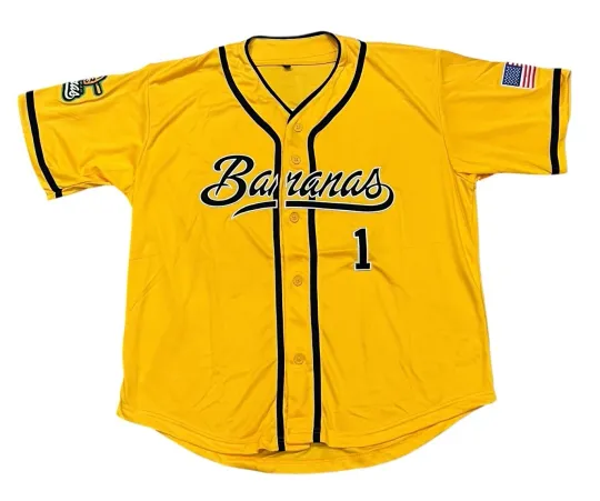 Discover Savannah Bananas Baseball Jersey Men's Size Medium Stitched