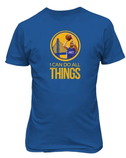 Stephen Curry I Can Do All Things Golden State Warriors Mens & Youth T-Shirt