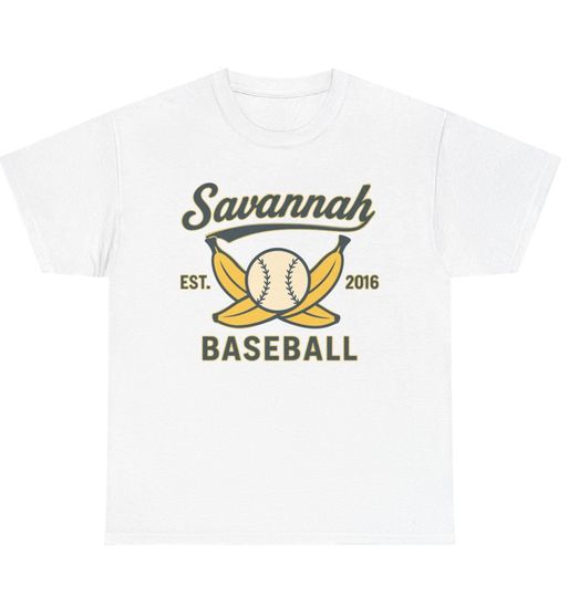 Discover Retro Savannah Bananas Baseball T-Shirt: Green Graphic Tee