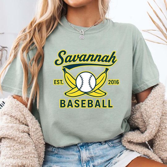 Discover Retro Savannah Baseball Shirt,Vintage Tee,Unisex Colors Shirt,Banana fan Gift,Summer Sports Top