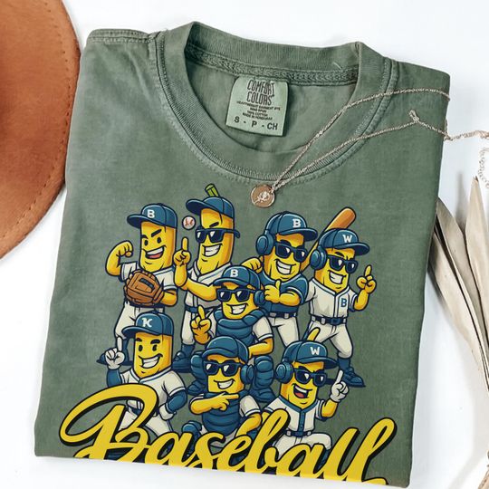 Bananas Baseball Team Shirt, Funny Mascot Squad Tee, Game Day T-Shirt, Softball Mom Gift, Savannah Bananas Fan Unisex Top