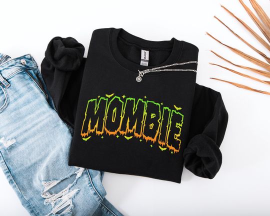 Mombie Halloween Sweatshirt for Moms, Funny Zombie Mom Sweatshirt, Spooky Sweatshirt, Funny Mombie Sweater