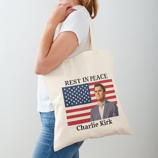 Charlie Kirk RIP Tote Bag