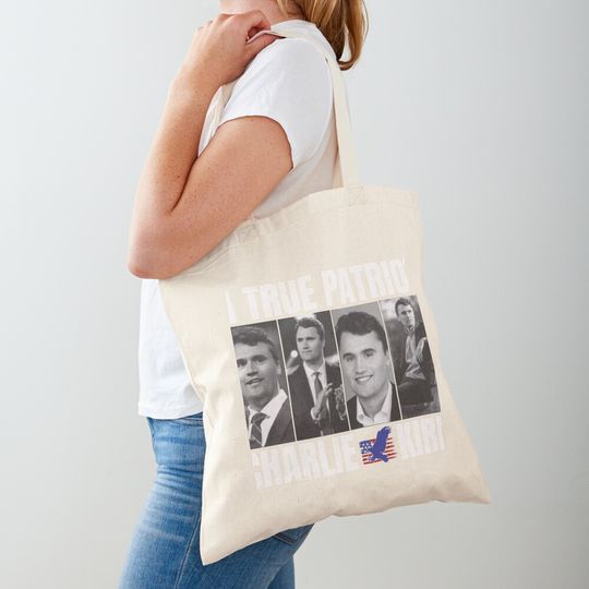 Discover Charlie Kirk A True Patriot Tote Bag