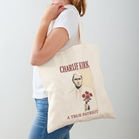 Discover Charlie Kirk A True Patriot Tote Bag