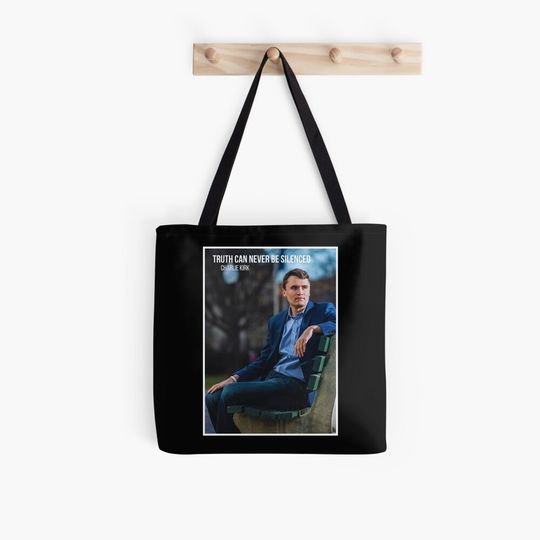 Charlie Kirk - Truth can never be silenced Tote Bag