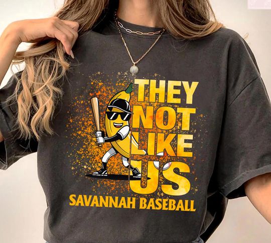 Discover They Not Like Us Baseball Shirt, Retro Baseball T-shirt, Banana Fan Gift