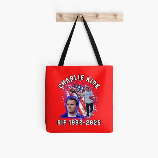 Rest In Peace Charlie Kirk Tote Bag