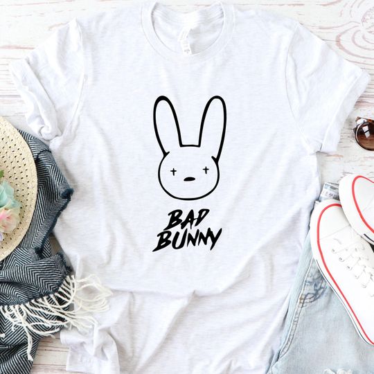 Discover Bad Bunny Graphic T-Shirt, Bunny Design Unisex Tee, Music-Inspired Concert Shirt, Gift for Bad Bunny Fans