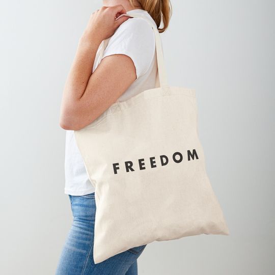 Freedom Charlie Kirk Tote Bag