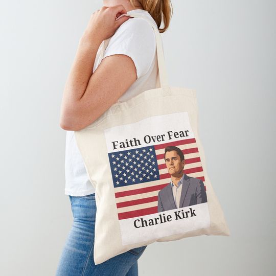 Charlie Kirk Faith Tote Bag