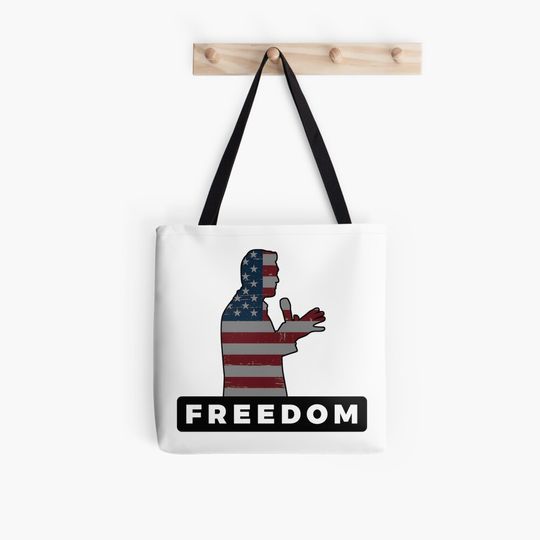 Discover Charlie Kirk: Freedom Tote Bag