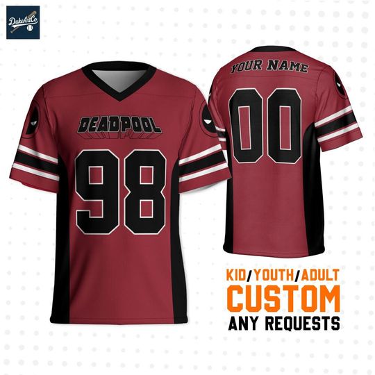 Discover Personalize Disney Deadpool 98, Wolverine And Deadpool Shirt, Hero Sport Shirt, Marvel Matching Football Team