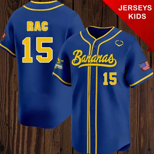 Discover Savannah Bananas Kids Baseball Jersey AOP 3D Collection
