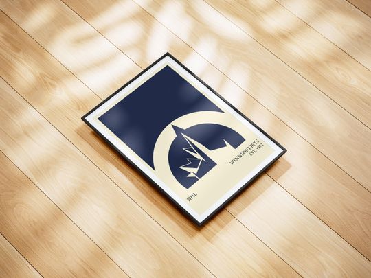 Discover Winnipeg Jets NHL Poster - Personalized Hockey Wall Art Print, Gift for NHL Fans, Vintage Sports Decor for Home, Office or Man Cave