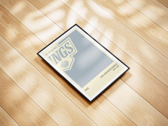 Los Angeles Kings NHL Poster - Personalized Hockey Wall Art Print, Gift for NHL Fans, Vintage Sports Decor for Home, Office or Man Cave