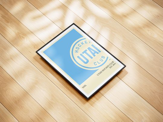Discover Utah Hockey Club NHL Poster - Personalized Hockey Wall Art Print, Gift for NHL Fans, Vintage Sports Decor for Home, Office or Man Cave