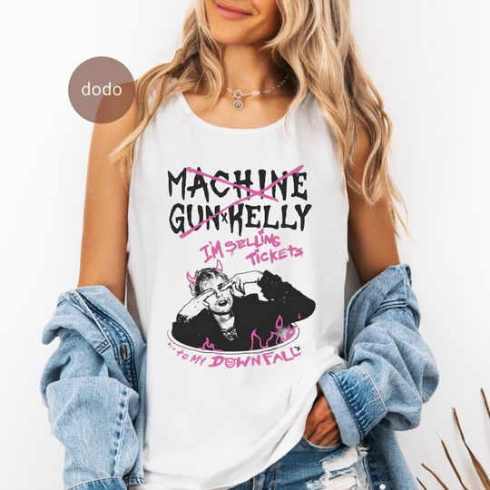 Discover Premium Machine Gun Kelly Tank Top -Tickets To My Downfall Album