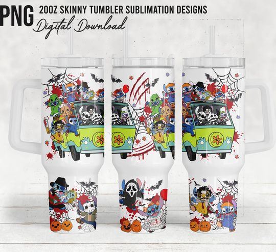 Stitch Horror Tumbler Halloween Tumbler