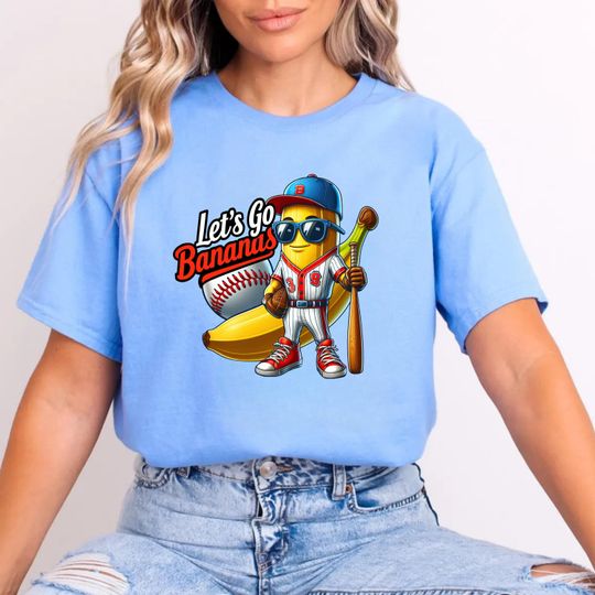 Discover Banana Shirt, Banana Baseball Shirt, Funny Baseball Shirt, Unisex Comfort Colors Shirt, Baseball Gift, Baseball Mom Shirt, Banana Fan Shirt