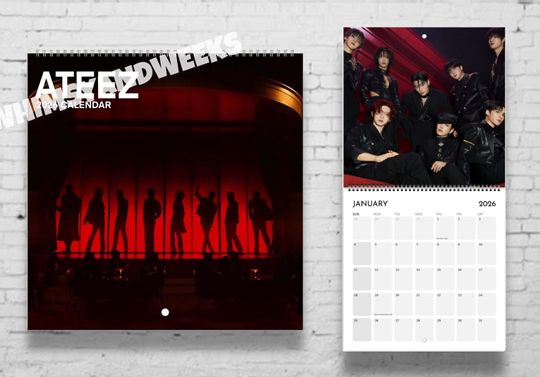 Ateez 2026 Calendar | In Your Fantasy | Atiny | K-pop Calendar | kpop merch | kpop gift | kpop photo | ateez shirt