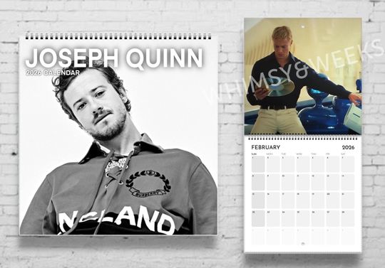2026 Joseph Quinn Calendar | 2026 Calendar | 2026 Wall Calendar | Celebrity Calendar | Gift for Daughter