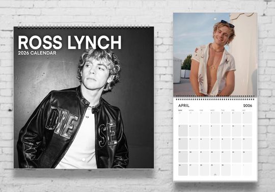 Ross Lynch 2026 Calendar | 2026 Calendar | Ross Lynch Merch | Ross Lynch Shirt | 2026 Wall Calendar | Ross Lynch Gift Merch