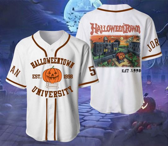 Halloweentown 1998 Basseball Jerey Shirt, Halloweentown University Jerey