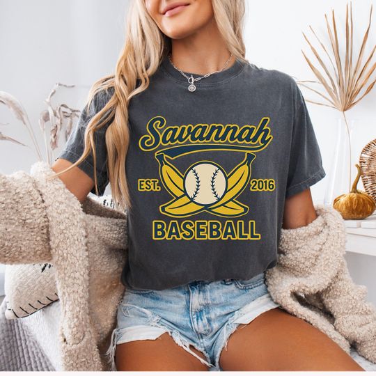 Discover Retro Savannah Baseball T-Shirt: Comfort Colors Vintage Soft Tee