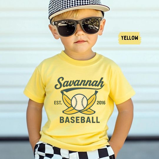 Discover Savannah Baseball Toddler Tee, Cute Kids Tee, Toddler Shirt, Little kid Baseball Shirt, Gift for Little Baseball Fans