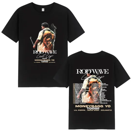 Rapper Rod Wave Last Lap Tour T Shirt Men's Women Clothing T-shirts