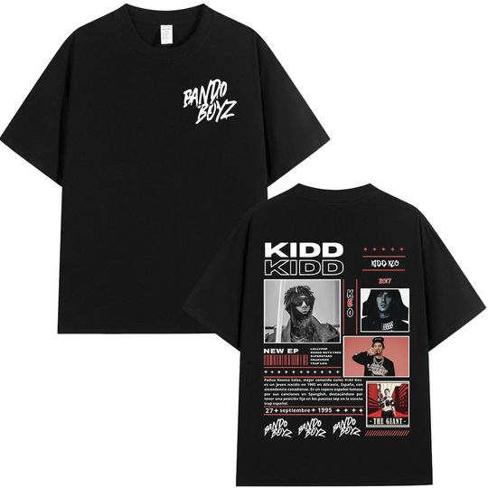 Discover Rapper Kidd Keo Bando Boyz Tour Merch T-shirts Men Women Fashion Hip Hop T-shirt Summer Casual Cotton Oversized O-Neck T Shirts