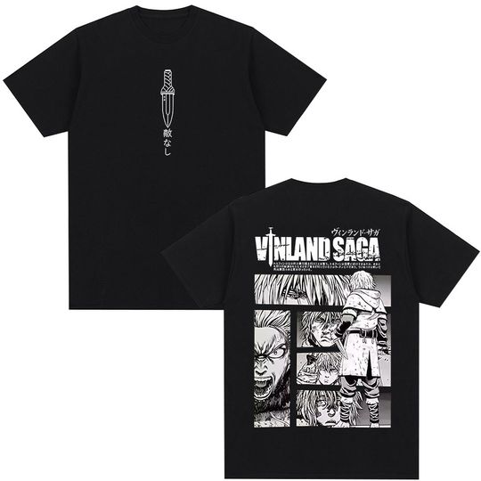 Anime Vinland Saga T-shirt Manga Thorfinn Karlsefni Graphic T Shirt