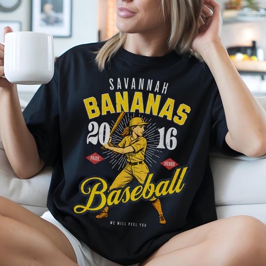 Discover Savannah Bananas Shirt Vintage Baseball Tee Funny Banana Baseball Fan Gift Team Pride Comfort Colors Unisex T-Shirt Softball Mom Gift