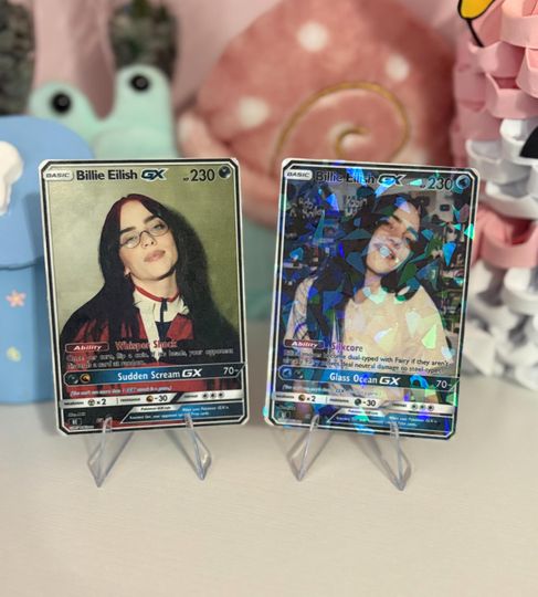 Discover Billie Eilish fan collectable card *choose your own holographic finish*