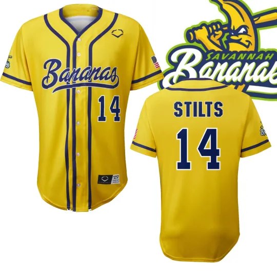 Discover 14 STILTS Savannah Bananas Baseball Jersey 3D T Shirt C525
