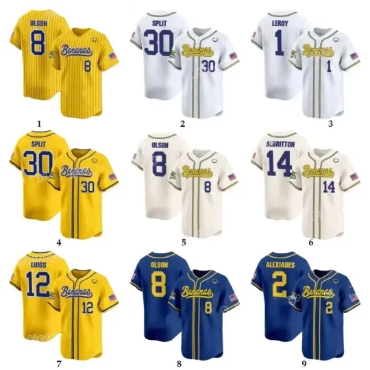 Custom Savannah Bananas Baseball Jersey Adults,, Gift For Fan