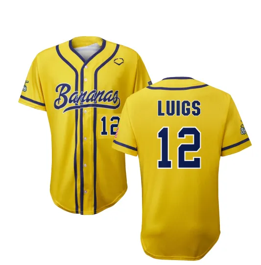 Discover NEW Savannah Bananas Luigs #12 Baseball Jersey PP537