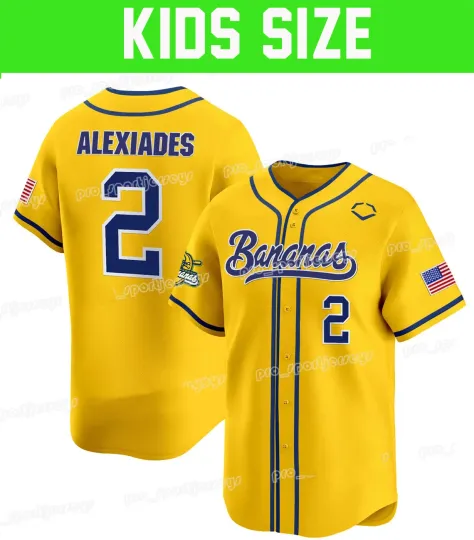 Savannah Bananas Jersey Baseball Jersey Player YELLOW , Gift For Fan