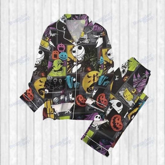 Hocus Pocus Pajama Set | Sanderson Sisters & Witchy Sleepwear | Cozy Halloween Sleepwear