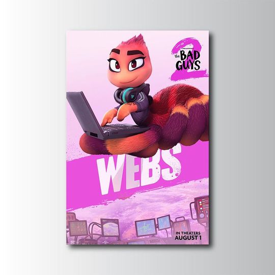 Discover The Bad Guys 2 Poster, Animated Movie Wall Art, DreamWorks Character Decor, Kids and Family Room Vertical Poster