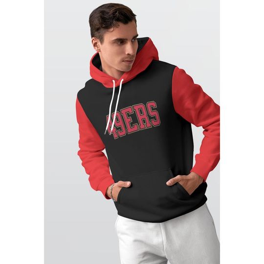 Discover 49ers Unisex 3d Hoodie, Vintage Football Crewneck, Game Day Outfit, Sports Fan Sweater