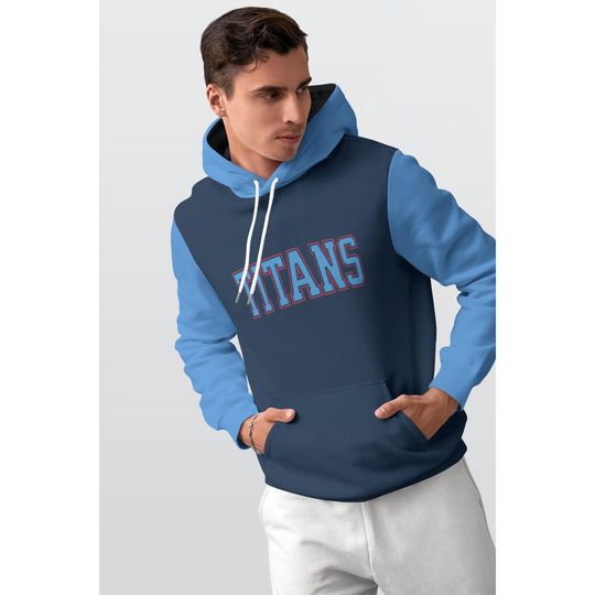 Titans Unisex 3d Hoodie, Vintage Football Crewneck, Game Day Outfit, Sports Fan Sweater