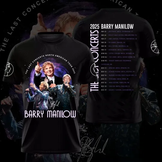 Discover Rare Manilows Tour 2025 3D shirt