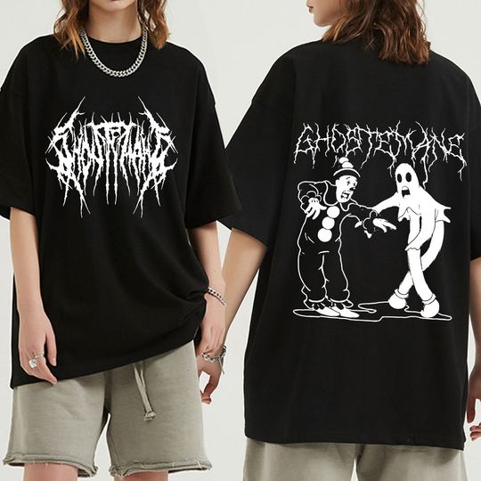 Discover Ghostemane Double Sided Print T-shirt Men Women Cotton Fashion Hip Hop Metal Rock T Shirt Gothic Oversized T-shirts Streetwear
