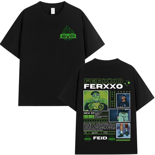 Discover Rapper Feid Ferxxo T-shirt Mens Women Clothing Fashion Hip Hop T-shirts Cotton Casual Comfort Short Sleeve Tee Shirt Streetwear
