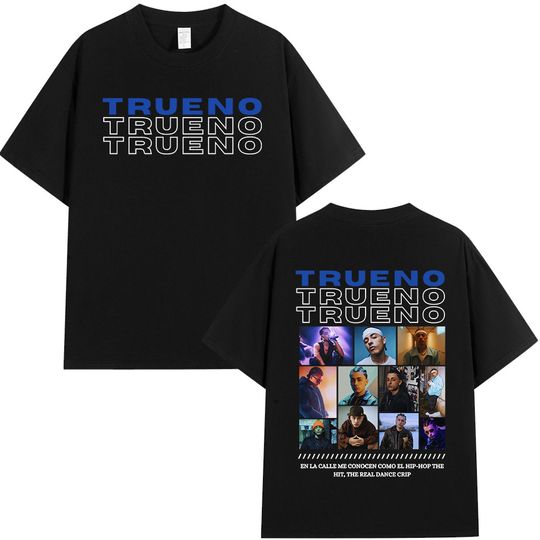 Discover Trueno Hip Hop T Shirt Retro Design Digital REAL GANGSTA LOVE Instant Download and Ready To Print T-shirts Cotton Casual T-shirt