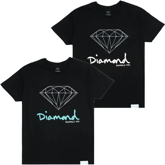 Diamond Supply Co. Men's OG Logo Short Sleeve T-Shirt in Black